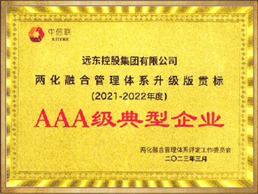 兩化融合管理體系升級版貫標AAA級典型企業